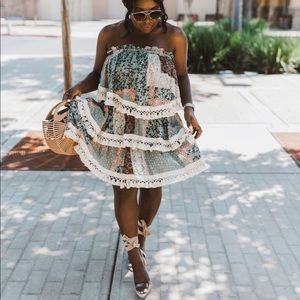 Two piece skirt and crop top set!